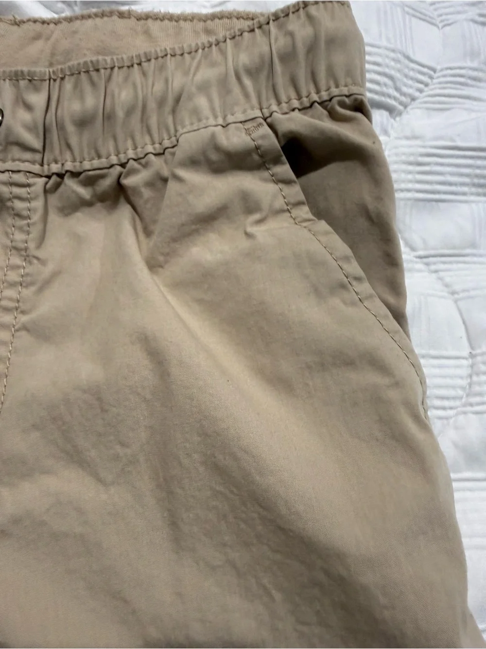 Carter's Tan Elastic-Waist Joggers for Kids